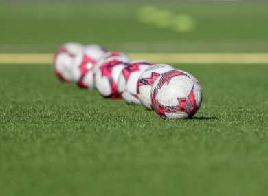 A general view of footballs (file pic).