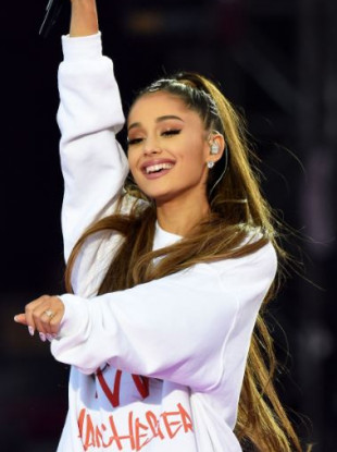 Ariana Grande performing during the One Love Manchester concert in June 2017.