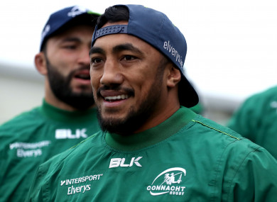 Aki trained with Connacht in Galway yesterday.