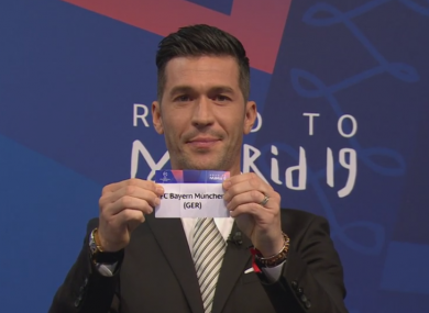Ex-Liverpool forward Luis Garcia was involved in the draw.