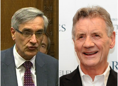 MP John Redwood (left) and Monty Python star Michael Palin will have