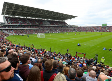 A huge crowd attended the Liam Miller tribute game in September.
