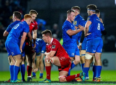 Leinster celebrate the final whistle.