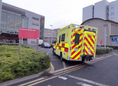 An ambulance at the Emergency Department at St Vincent's University Hospital.