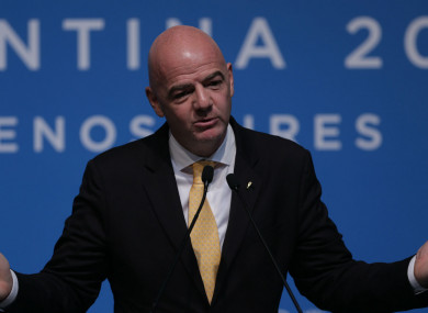 FIFA president Gianni Infantino