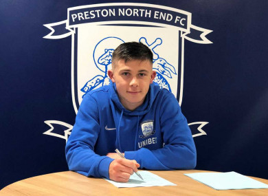 O'Reilly is captain of Preston's youth team.