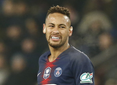 The PSG forward came off injured on Wednesday.