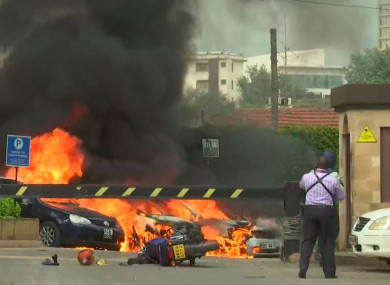 The scene in Nairobi