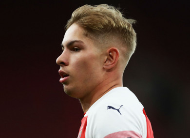 Emile Smith Rowe made a handful of appearances for Arsenal.