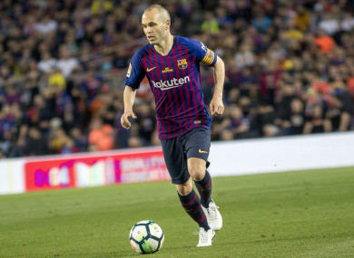 Andres Iniesta (file pic).
