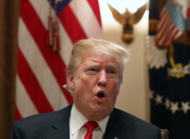 US President Donald Trump