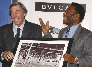 Gordon Banks and Pele enjoyed a long friendship after the Englishman's 'Save of the Century' in 1970.
