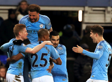 Singing the Blues: City back on top following Everton win.