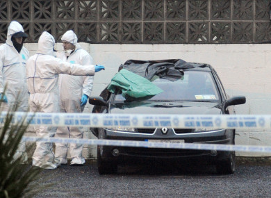 Gardai at the scene of the fatal shooting of Peter Butterly at the Huntsman Inn near Gormanstown, Co Meath