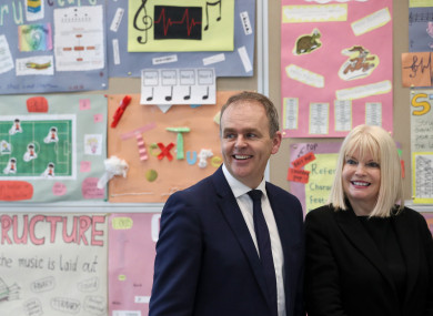 Minister for Education Joe McHugh and Minister of State for Higher Education Mary Mitchell O'Connor.