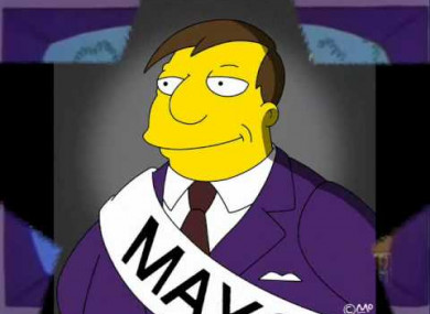File Photo: Mayor Quimby of the Simpsons