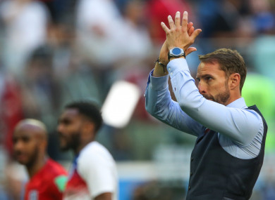 England manager, Gareth Southgate.