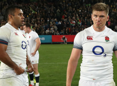 England duo Owen Farrell (right) and Billy Vunipola.