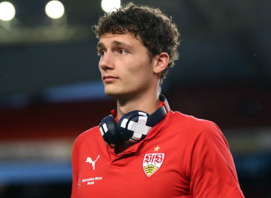 The France defender will join from Stuttgart in July.