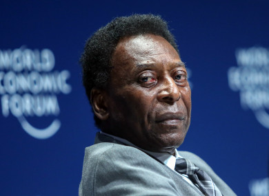 Pele won the World Cup three times with Brazil.