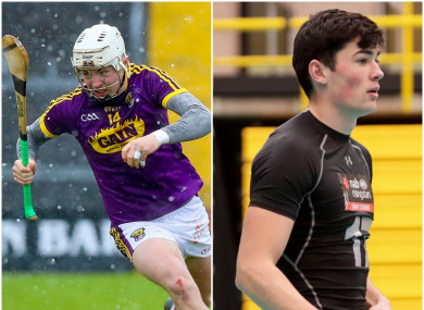 Wexford hurler Rory O'Connor and his cousin, county footballer Barry O'Connor.
