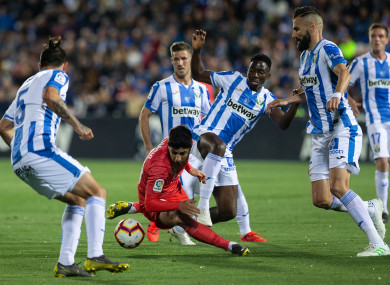 Marco Asensio of Real Madrid during the match with CD Leganes.
