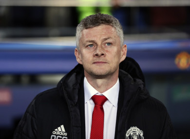 Manchester United coach Ole Gunnar Solskjaer (file pic).