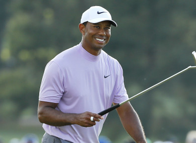 Tiger Woods on day three of the Masters.