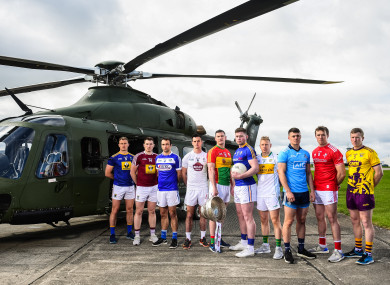 Players at the recent Leinster senior football launch.