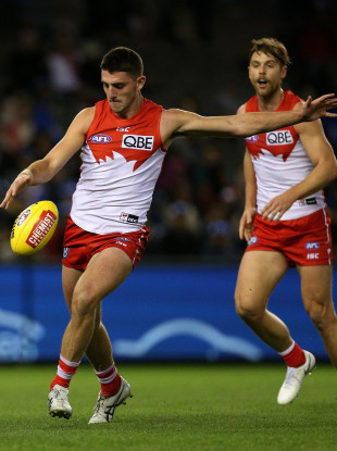 Colin O'Riordan will feature for Sydney Swans against Essendon.