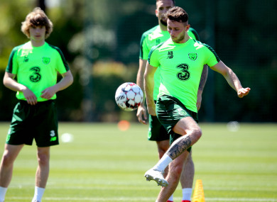 Browne in training last week.