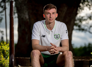 Conor Masterson pictured at the Ireland U21 training camp in Enfield.