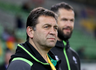 Nucifora with incoming head coach Andy Farrell.