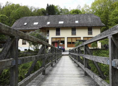 A guesthouse is pictured at the river 'Ilz' in Passau, Germany where police are investigating the mysterious death of three people