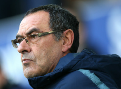 Maurizio Sarri is preparing his side for next week's Europa League final.