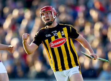 Adrian Mullen celebrating his recent goal against Wexford.