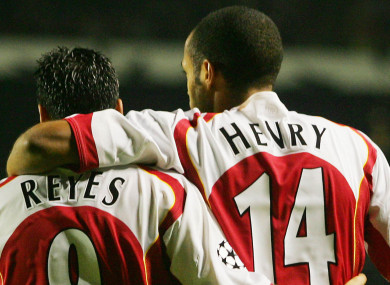 Reyes and Henry were team-mates at Arsenal.