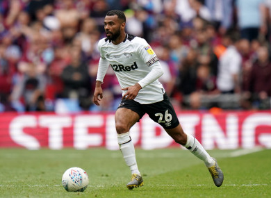 Cole joined up with Derby County in January.