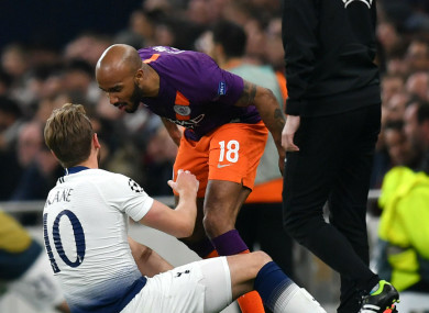 Fabian Delph and Harry Kane.