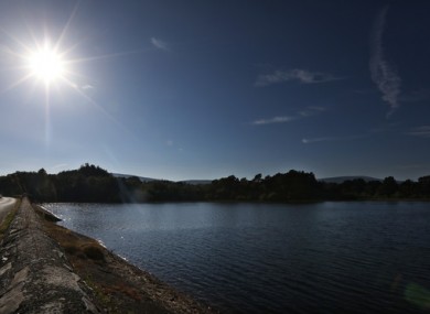 Roundwood Reservoir in Wicklow during the heatwave last year.