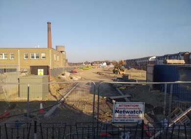 The site in Glasnevin where houses are currently being built.