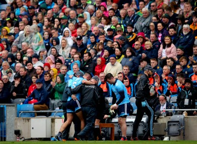 James McCarthy limped off in Dublin's Leinster SFC final win on Sunday.