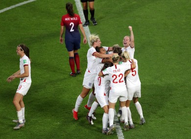 England will face either France or the USA in the last four.