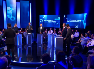 Boris Johnson was represented by an empty podium during the Channel 4 debate.