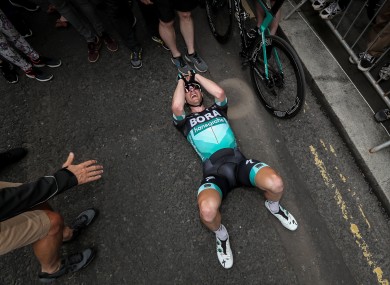 Sam Bennett after winning the Irish national road race championships.