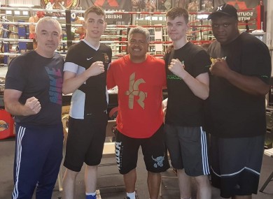 From left to right: Fergal McKenna, Stevie McKenna, Robert Garcia, Aaron McKenna and Courage Tshabalala.