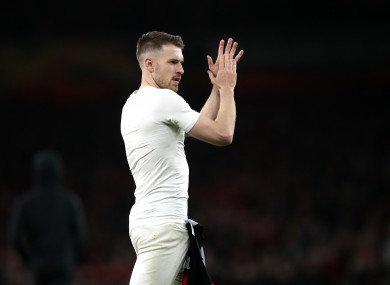 Former Arsenal defender, Aaron Ramsey.