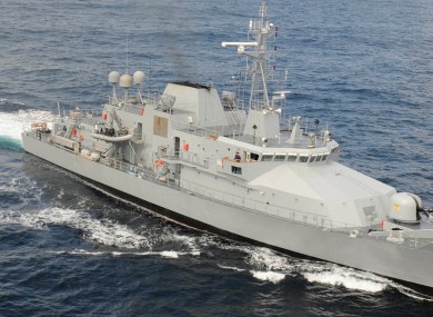 File photo of the LÉ Niamh.