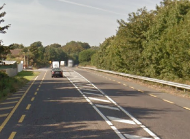 The N25 near to where the crash occurred.
