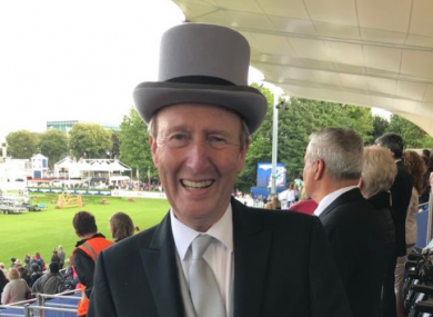 Transport and Sport Minister Shane Ross at the RDS Horse Show yesterday.